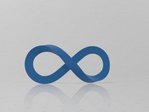 infinity symbol 3D-Modell