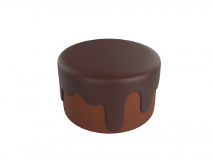 chocolate cake 3D Model