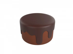 torta al cioccolato Modello 3D