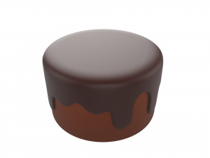 chocolate cake 3D 模型
