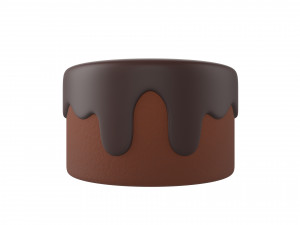 chocolate cake 3D 模型
