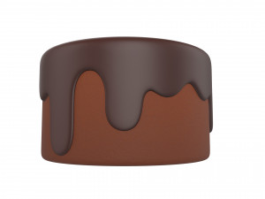 chocolate cake 3D 模型
