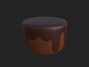 chocolate cake 3D 模型