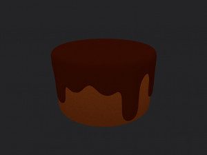 chocolate cake 3D 模型