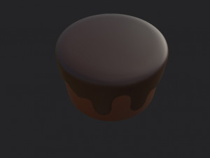 chocolate cake 3D 模型