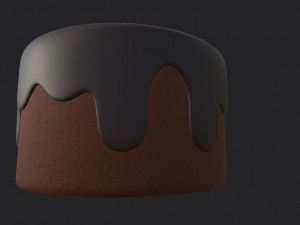 chocolate cake 3D 模型