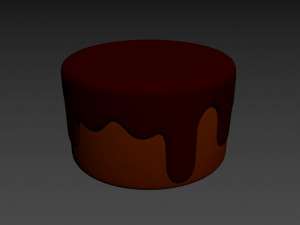 chocolate cake 3D 模型