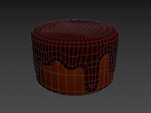 chocolate cake 3D 模型