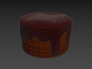 chocolate cake 3D 模型