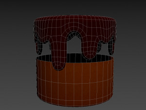 chocolate cake 3D 模型