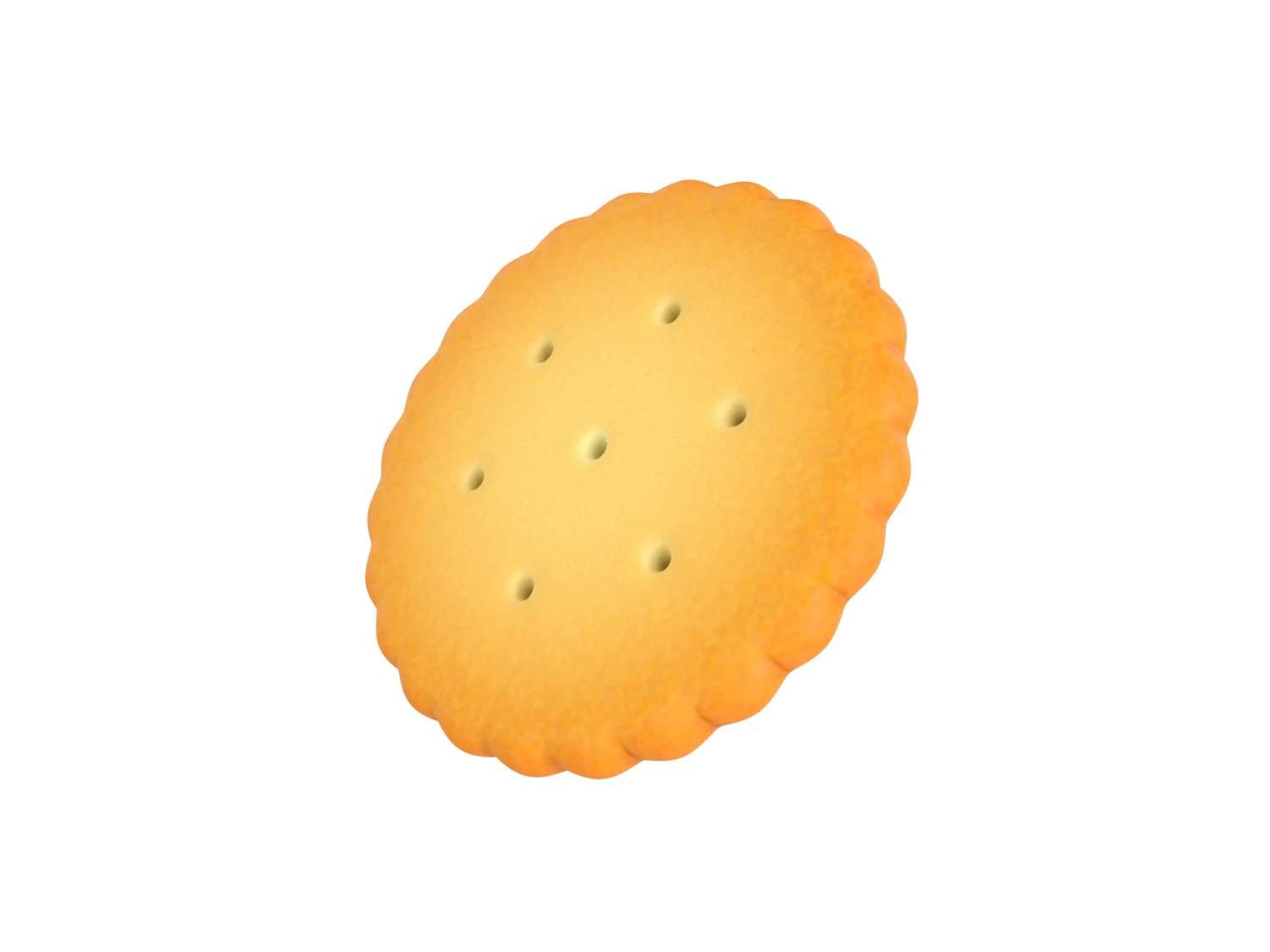 round cracker 3D Model .c4d .max .obj .3ds .fbx .stl .blend 