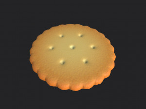 round cracker 3D मॉडल