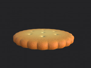 round cracker 3D मॉडल