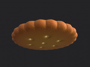 round cracker 3D मॉडल