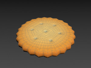 round cracker 3D मॉडल