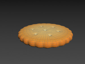 round cracker 3D मॉडल