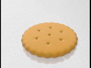 round cracker 3D मॉडल