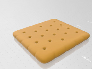square cracker 3D-Modell