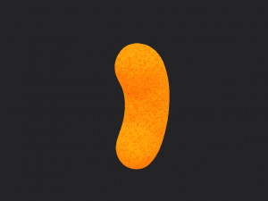 cheese puff snack 3D Model