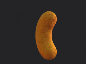 cheese puff snack 3D Model