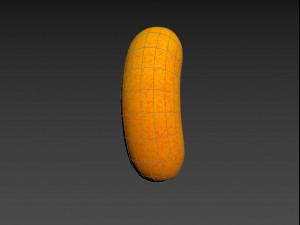 cheese puff snack 3D Model