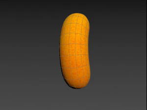 bocadillo de hojaldre de queso Modelo 3D