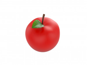 bitten apple 3D Модель