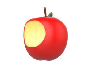 bitten apple 3D Model