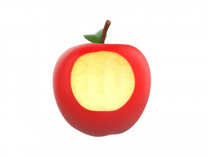 bitten apple 3D Model