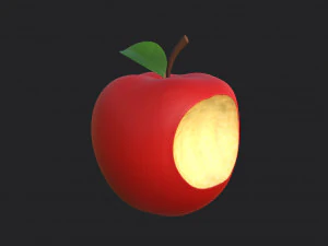 bitten apple 3D Model
