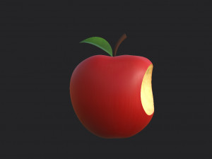 bitten apple 3D Модель