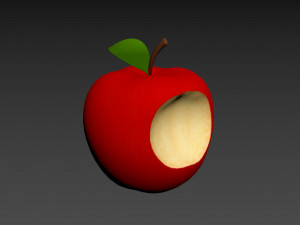 bitten apple 3D Модель