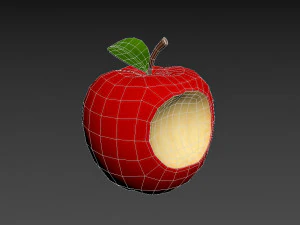 bitten apple 3D Model