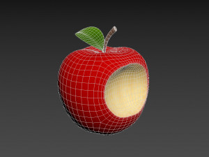 bitten apple 3D Модель