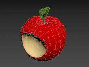 bitten apple 3D Модель