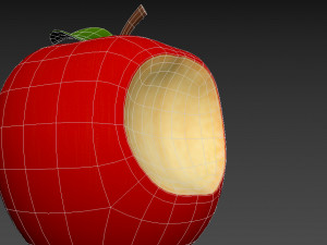 bitten apple 3D Модель