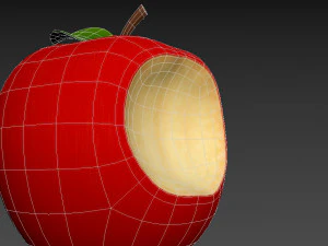 bitten apple 3D Model
