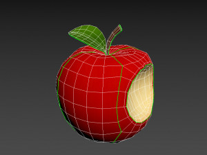 bitten apple 3D Модель