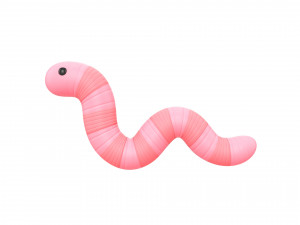 cartoon worm 3D Модель