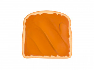 peanut butter toast 3Dモデル