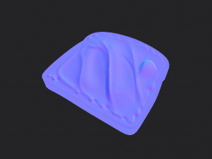 peanut butter toast 3Dモデル