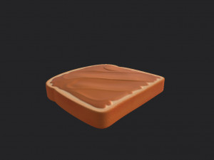 peanut butter toast 3Dモデル