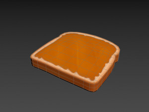 peanut butter toast 3Dモデル