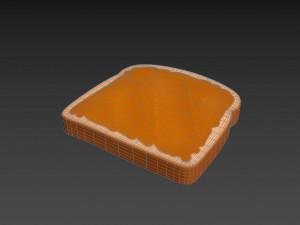 peanut butter toast 3Dモデル
