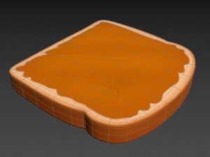 peanut butter toast 3Dモデル