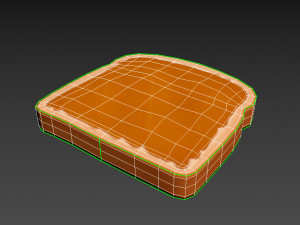peanut butter toast 3Dモデル