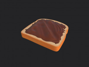 nutella toast 3D Model
