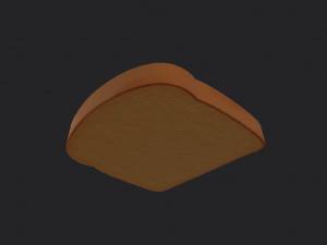 toast with jam 3D Model