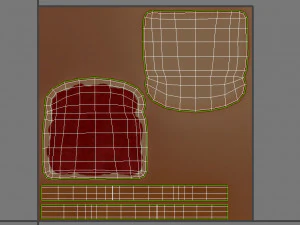 torrada com gel&eacute;ia Modelo 3D