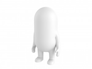 rigged capsule man 3D-Modell